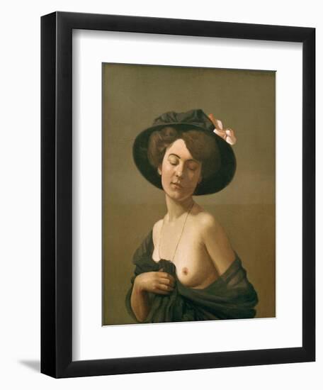 Woman with Black Hat-Félix Vallotton-Framed Giclee Print