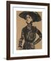 Woman with Black Hat-Ernst Ludwig Kirchner-Framed Premium Giclee Print