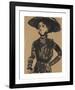 Woman with Black Hat-Ernst Ludwig Kirchner-Framed Premium Giclee Print