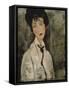 Woman with Black Tie, 1917-Amedeo Modigliani-Framed Stretched Canvas