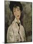 Woman with Black Tie, 1917-Amedeo Modigliani-Mounted Premium Giclee Print
