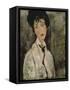 Woman with Black Tie, 1917-Amedeo Modigliani-Framed Stretched Canvas