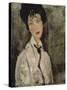 Woman with Black Tie, 1917-Amedeo Modigliani-Stretched Canvas