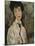Woman with Black Tie, 1917-Amedeo Modigliani-Mounted Giclee Print