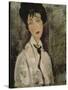Woman with Black Tie, 1917-Amedeo Modigliani-Stretched Canvas