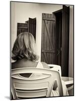 Woman with Blonde Hair Seen from Behind-Tim Kahane-Mounted Photographic Print