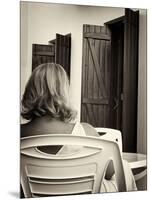 Woman with Blonde Hair Seen from Behind-Tim Kahane-Mounted Photographic Print