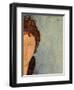 Woman with Blue Eyes, C.1918-Amedeo Modigliani-Framed Premium Giclee Print