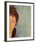 Woman with Blue Eyes, C.1918-Amedeo Modigliani-Framed Giclee Print