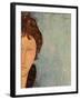 Woman with Blue Eyes, C.1918-Amedeo Modigliani-Framed Giclee Print