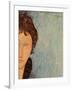 Woman with Blue Eyes, C.1918-Amedeo Modigliani-Framed Giclee Print
