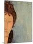 Woman with Blue Eyes, C.1918-Amedeo Modigliani-Mounted Premium Giclee Print