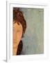 Woman with Blue Eyes, C.1918-Amedeo Modigliani-Framed Giclee Print