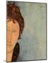 Woman with Blue Eyes, C.1918-Amedeo Modigliani-Mounted Giclee Print