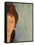 Woman with Blue Eyes, C.1918-Amedeo Modigliani-Framed Stretched Canvas