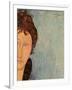 Woman with Blue Eyes, C.1918-Amedeo Modigliani-Framed Giclee Print