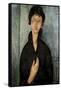 Woman with Blue Eyes-Amedeo Modigliani-Framed Stretched Canvas