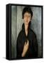 Woman with Blue Eyes-Amedeo Modigliani-Framed Stretched Canvas