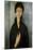 Woman with Blue Eyes-Amedeo Modigliani-Mounted Art Print