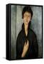 Woman with Blue Eyes-Amedeo Modigliani-Framed Stretched Canvas