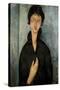 Woman with Blue Eyes-Amedeo Modigliani-Stretched Canvas