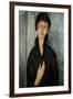 Woman with Blue Eyes-Amedeo Modigliani-Framed Art Print