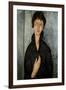 Woman with Blue Eyes-Amedeo Modigliani-Framed Premium Giclee Print