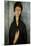 Woman with Blue Eyes-Amedeo Modigliani-Mounted Premium Giclee Print