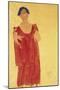 Woman with Blue Hair-Egon Schiele-Mounted Giclee Print
