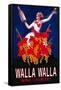 Woman with Bottle - Walla Walla, Washington-Lantern Press-Framed Stretched Canvas