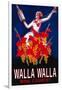 Woman with Bottle - Walla Walla, Washington-Lantern Press-Framed Art Print
