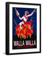 Woman with Bottle - Walla Walla, Washington-Lantern Press-Framed Art Print