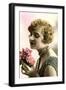 Woman with Bouquet-null-Framed Art Print