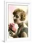 Woman with Bouquet-null-Framed Art Print