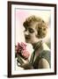 Woman with Bouquet-null-Framed Art Print