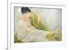 Woman with Butterfly-Norma Kramer-Framed Premium Giclee Print