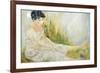 Woman with Butterfly-Norma Kramer-Framed Premium Giclee Print