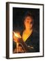 Woman with Candle, Late 1660S-Godfried Schalcken-Framed Giclee Print