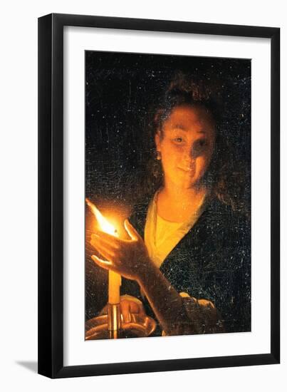 Woman with Candle, Late 1660S-Godfried Schalcken-Framed Giclee Print