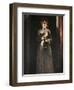 Woman with Candle-Odoardo Borrani-Framed Giclee Print