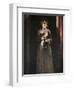 Woman with Candle-Odoardo Borrani-Framed Giclee Print