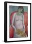 Woman with Cat, 2014-Ruth Addinall-Framed Giclee Print