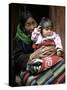 Woman with Child, Tibet-Michael Brown-Stretched Canvas