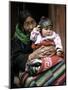 Woman with Child, Tibet-Michael Brown-Mounted Premium Photographic Print