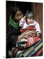 Woman with Child, Tibet-Michael Brown-Mounted Photographic Print