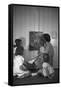 Woman with Children Looking at Picture-Philip Gendreau-Framed Stretched Canvas