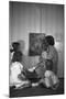 Woman with Children Looking at Picture-Philip Gendreau-Mounted Premium Photographic Print