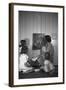 Woman with Children Looking at Picture-Philip Gendreau-Framed Photographic Print