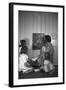 Woman with Children Looking at Picture-Philip Gendreau-Framed Photographic Print