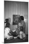 Woman with Children Looking at Picture-Philip Gendreau-Mounted Photographic Print